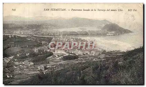 Spain Espana Espagne San Sebastian Cartes postales Panorama Sacadi de la Terraza del monte ulia