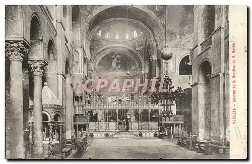 Italie Italia Venezia Ansichtskarte AK Interno della basilica di S MArco