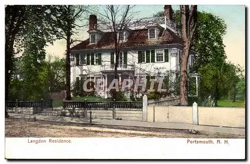 Cartes postales Langdon residence Portsmouth N H