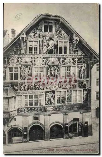 Belgique Belgie Scahffhausen Cartes postales Haus zum Ritter