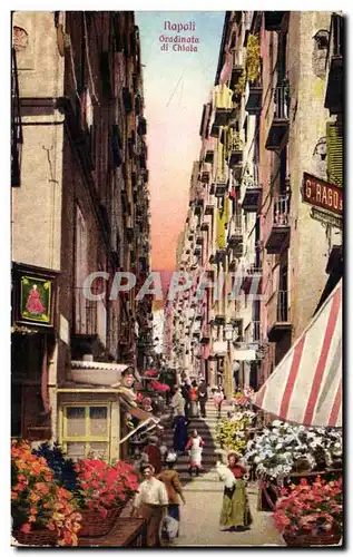 Italie Italia Cartes postales Napoli Cartes postales Gradinata di Chiala