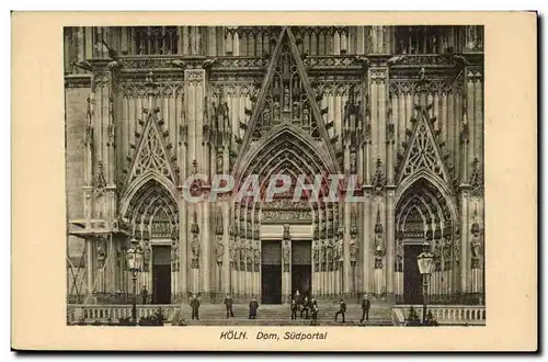 Koln Ansichtskarte AK Dom Sudportal