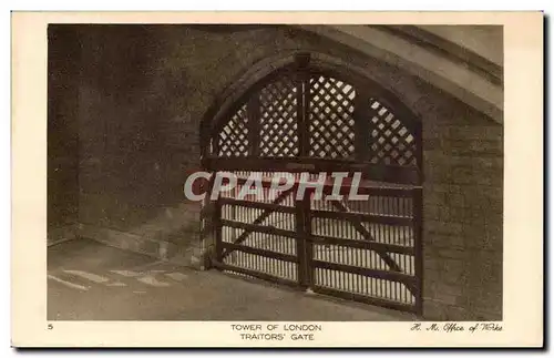 Grande Bretagne Londres London Ansichtskarte AK Tower of London Traitor&#39s gate