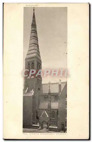 Grande Bretagne Cartes postales All saints Margaret Street