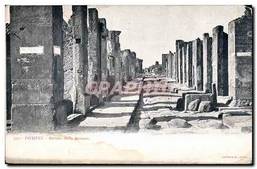 Italie Pompei Cartes postales Strada della fortuna