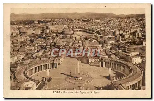 Italie Italia Roma Cartes postales Panorama dalla Cupola di S Pietro