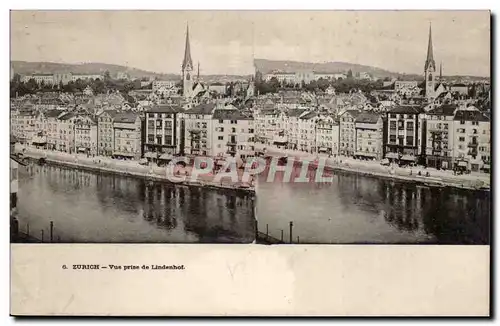 Suisse Zurich Cartes postales Vue prise de Lindenhof