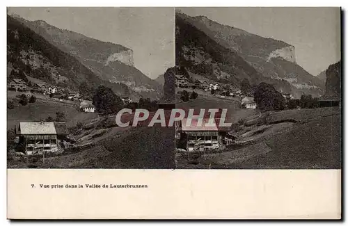 Suisse Cartes postales Vue prise dans la vallee de Lauterbrunnen