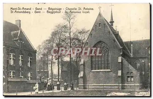 Belgie Belgique Mont Saint Amand Gand Cartes postales Beguinage Chapelle St Antoine