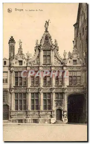 Belgie Belgique Bruges Cartes postales La justice de paix