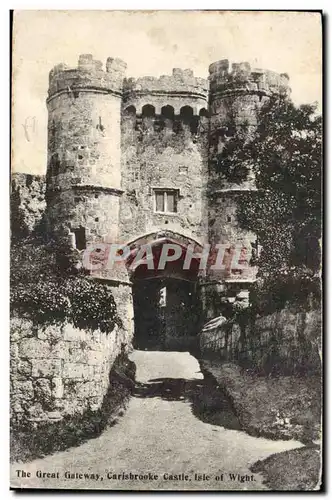 Great BRitain Ansichtskarte AK The great Gateway Carlsbrooke castle Isle of Wight