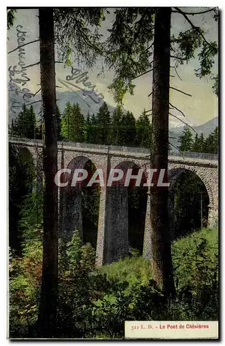 Suisse Cartes postales Le pont de Chesieres