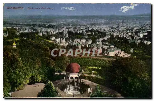 Wiesbaden Cartes postales Blick vom Neroberg