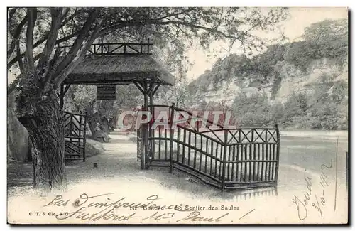 Cartes postales Suisse Geneve Le sentier des saules