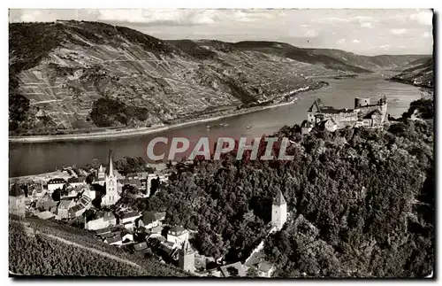 Cartes postales Bacharach am Rhein mit Blick auf Burg Stahleck