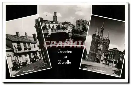 Pays Bas Cartes postales Groeten uit Zwolle Waterstraat Sassenpoort