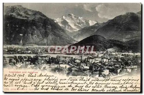 Suisse Cartes postales Interlaken und Jungfrau