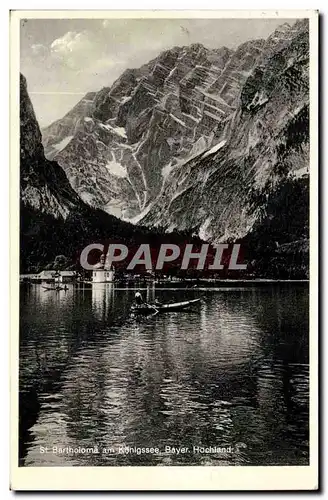 Cartes postales St Bartholoma am Konigssee Bayer Hochland