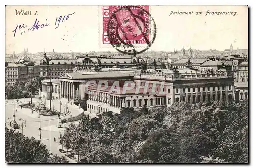 Autriche Austri Wien Cartes postales Parlament am Franzensring