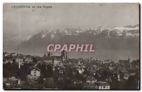 Suisse Cartes postales Lausanne et les Alpes