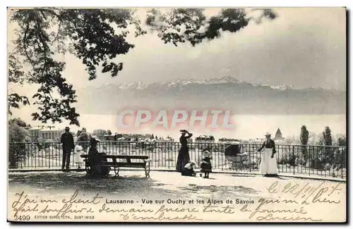 Suisse - Schweiz - Vaud - Lausanne - Vuecsur Ouchy et les Alpes de Savoie - Cartes postales