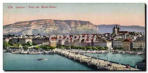 Suisse - Schweiz - Geneve - Geneva - Pont du Mont Blanc - - Cartes postales