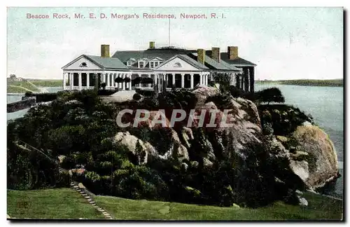 Etas Unis - USA - Rhode Island - Residence of Mr ED Morgan - Beacon Rock - Cartes postales