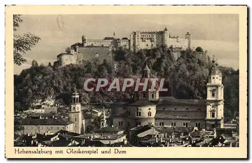 Austrich - Austria - Salzbourg - Salzburg - Hohensalzbug mit Glockenspiel und Dom - Cartes postales