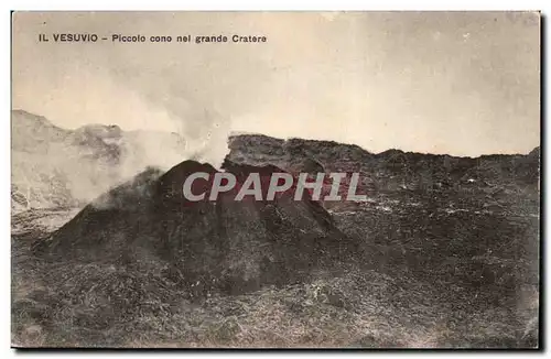 ITalie ITalia IL Vesuvio Piccolo cono nel grande cratere (volcan)