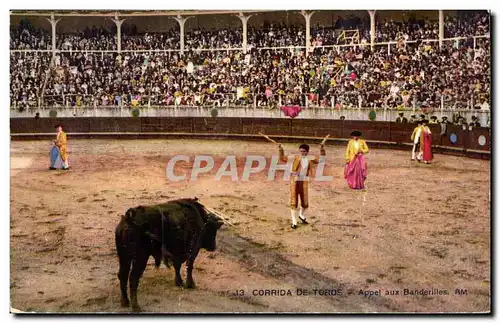 Ansichtskarte AK Corrida de Toros Appel aux Banderilles (corrida taureau)