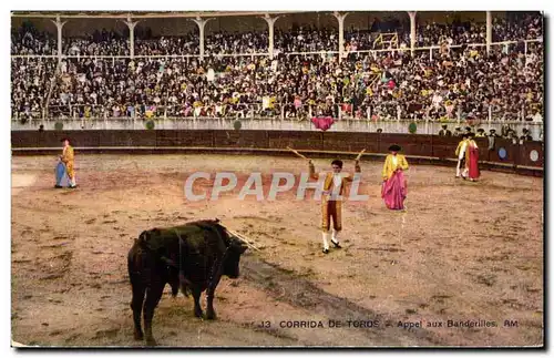 Cartes postales Corrida de Toros Appel aux Banderilles (corrida taureau)