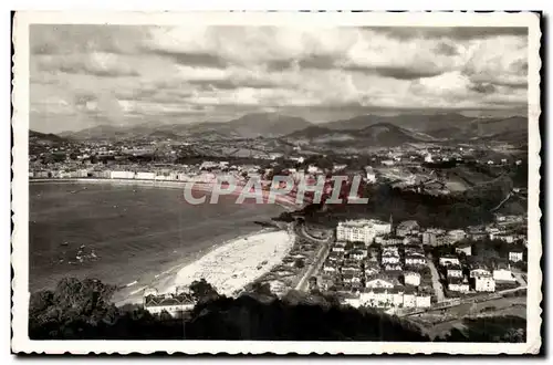 Espagne Spain Espana Ansichtskarte AK SAn Sebastian Playa y villas de Ondaretta