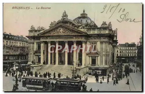 Belgie Belgique BRuxelles Cartes postales La bourse