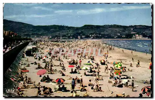 Hendaye - Frontiere Franco Espagnole - La Plage dans le fond l&#39Espagne - Cartes postales