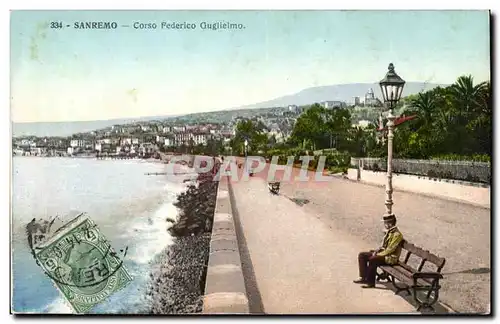 Espana - Espagne - sanremo - Corso Federico Guglielmo - Cartes postales