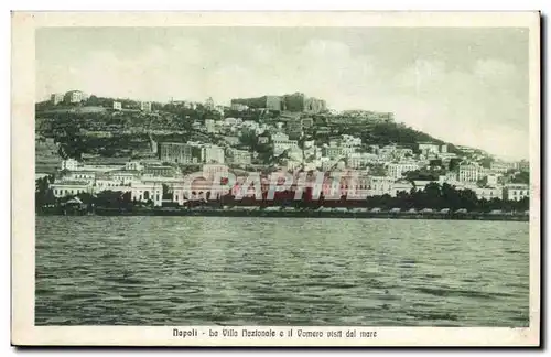 italie Italie Napoli Cartes postales la villa Nazionale e il vomero visiti dal Mare