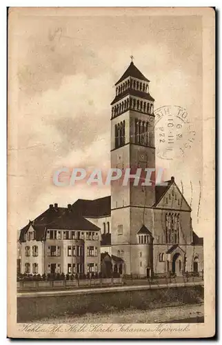 Ansichtskarte AK Kehl Kirche Johannes Nepomuk