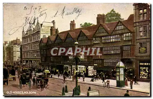 Cartes postales Grande Bretagne London Londres Old houses Holborn