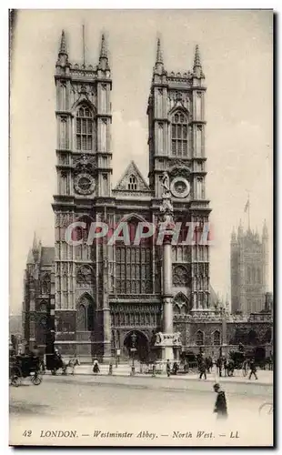 Cartes postales Grande Bretagne London Londres Westminster abbey North West