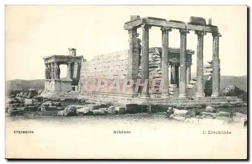 Grece Greece Ansichtskarte AK Athenes L&#39Erechthee