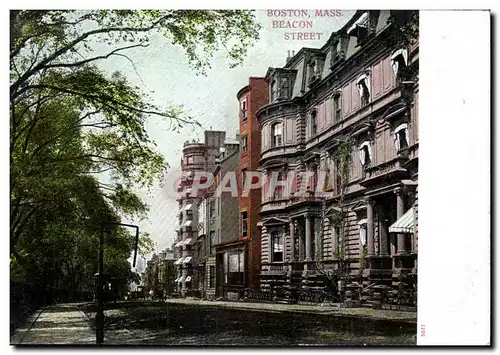 Cartes postales Etats Unis Boston Beacon street