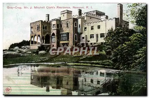Cartes postales Etats Unis Gray Crag MR J Mithcell Clark&#39s residence Newport Ri