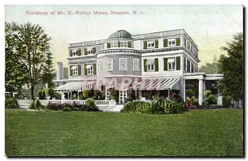 Ansichtskarte AK Etats Unis Residence of Mr Rollins Morse Newport Ri