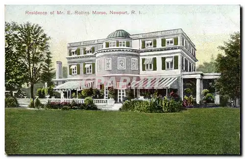 Cartes postales Etats Unis Residence of Mr Rollins Morse Newport Ri