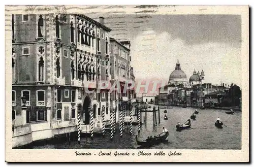 Italie Italia Venezia Cartes postales Canal grande e Chiesa della SAlute