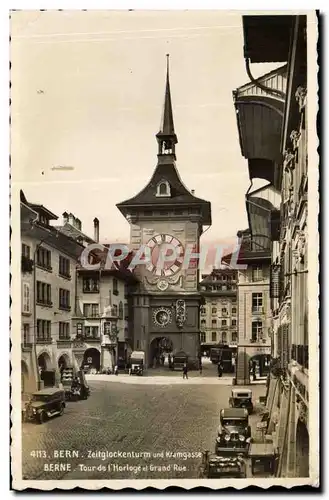 Suisse Bern Ansichtskarte AK Zeitglockenturn und Kramgasse Tour de l&#39horloge