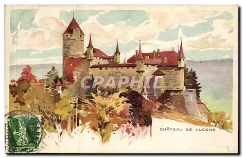 Suisse Cartes postales Chateau de Lucens