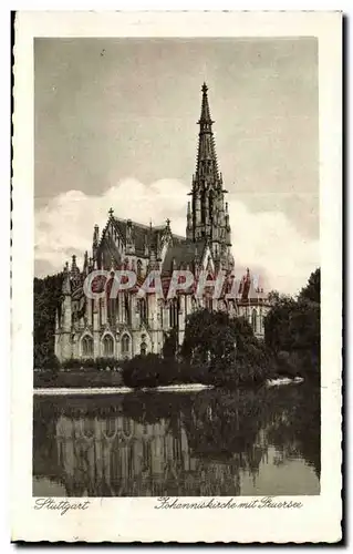 Allemagne Stuttgart Cartes postales Johanniskircke mit Fuersee