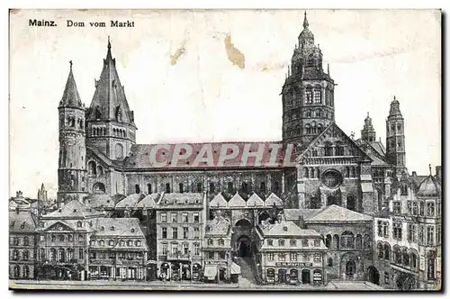 Allemagne Mainz Cartes postales Dom vom Markt