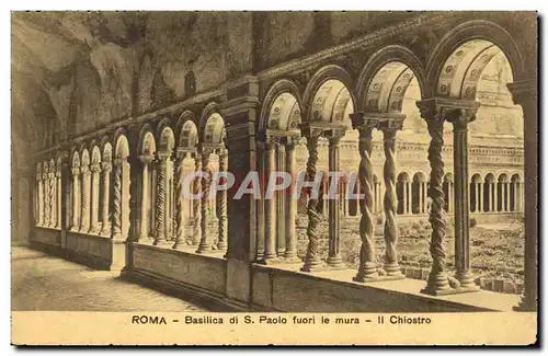 Italia - Italie - Roma Rome - Basilica di S Paola fuori le mura - Il Chiostro - Cartes postales